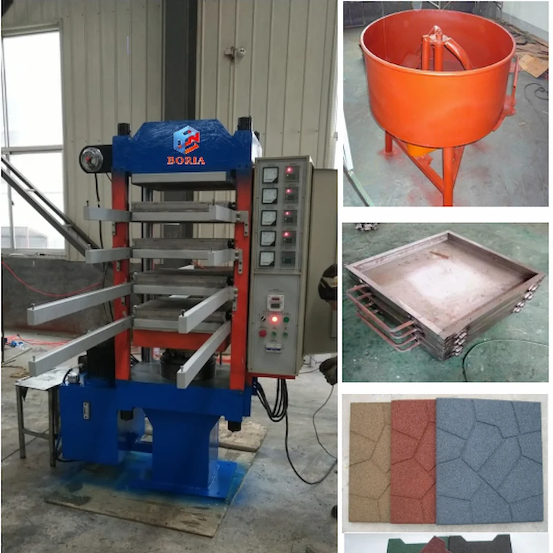 550*550 Otomatik Kauçuk Döşeme Karosu Vulkanizasyon Makinesi