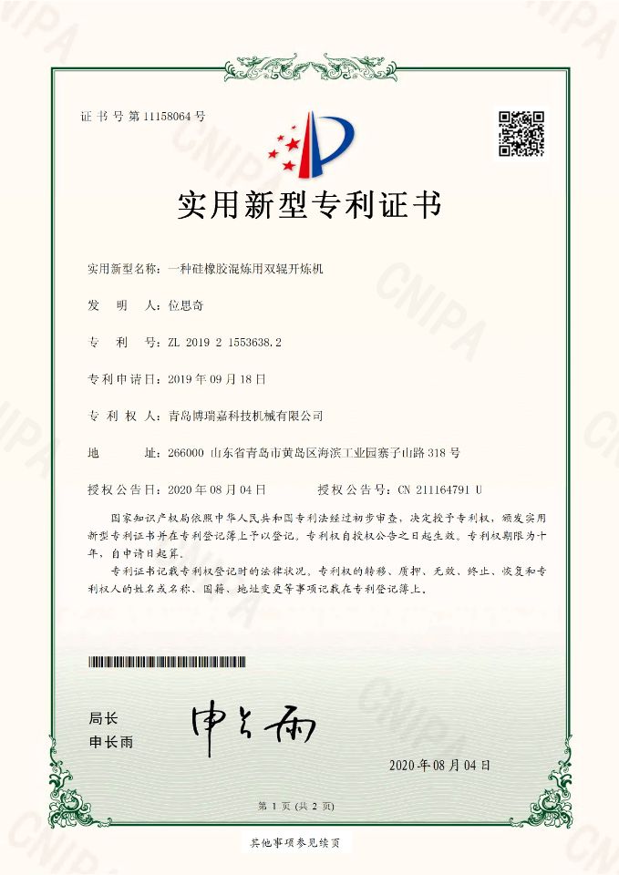 Patent Certificate 2